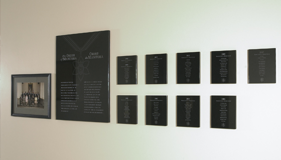 Signage - Order of Manitoba Plaques 