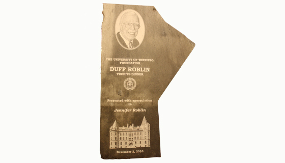 Slate Award for the University of Winnipeg Foundation 
