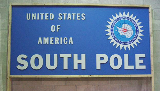 Laser Cut Images - USA South Pole Sign