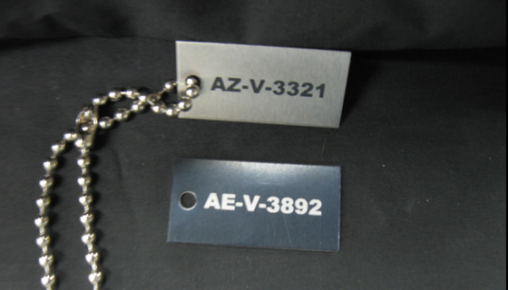 Industrial - Anodized Aluminum Tag